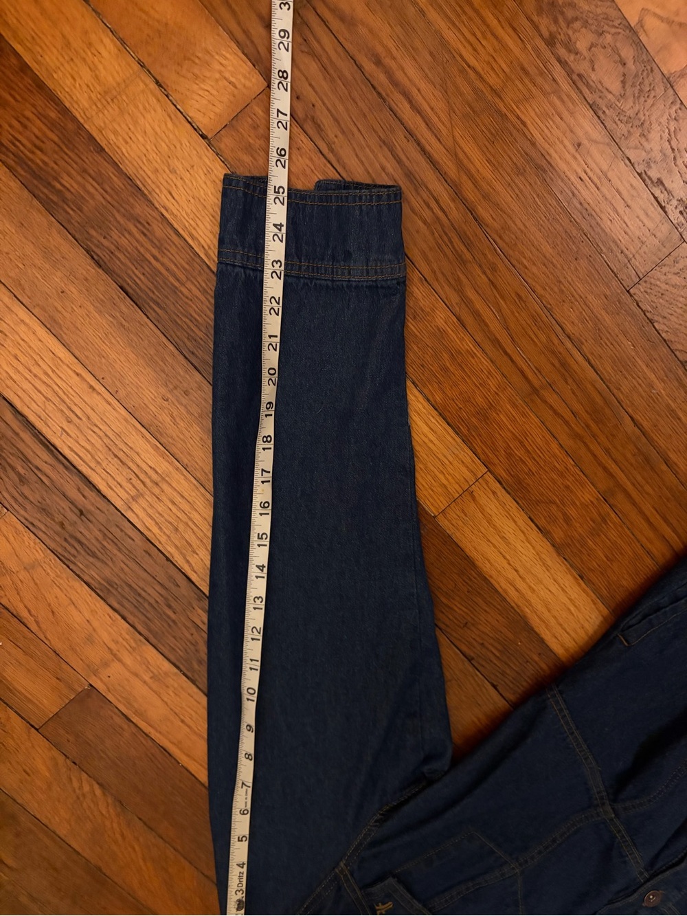 Frye womens XL Button-Front Denim jean dress long sleeve worn once CUTE! Cowgirl - Picture 11 of 11